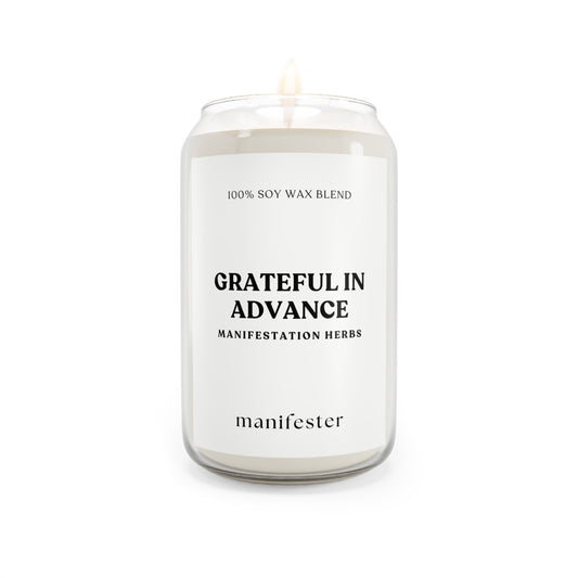 GRATEFUL IN ADVANCE Candle 16oz