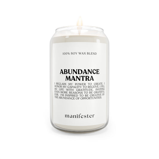 ABUNDANCE MANTRA Candle 16oz