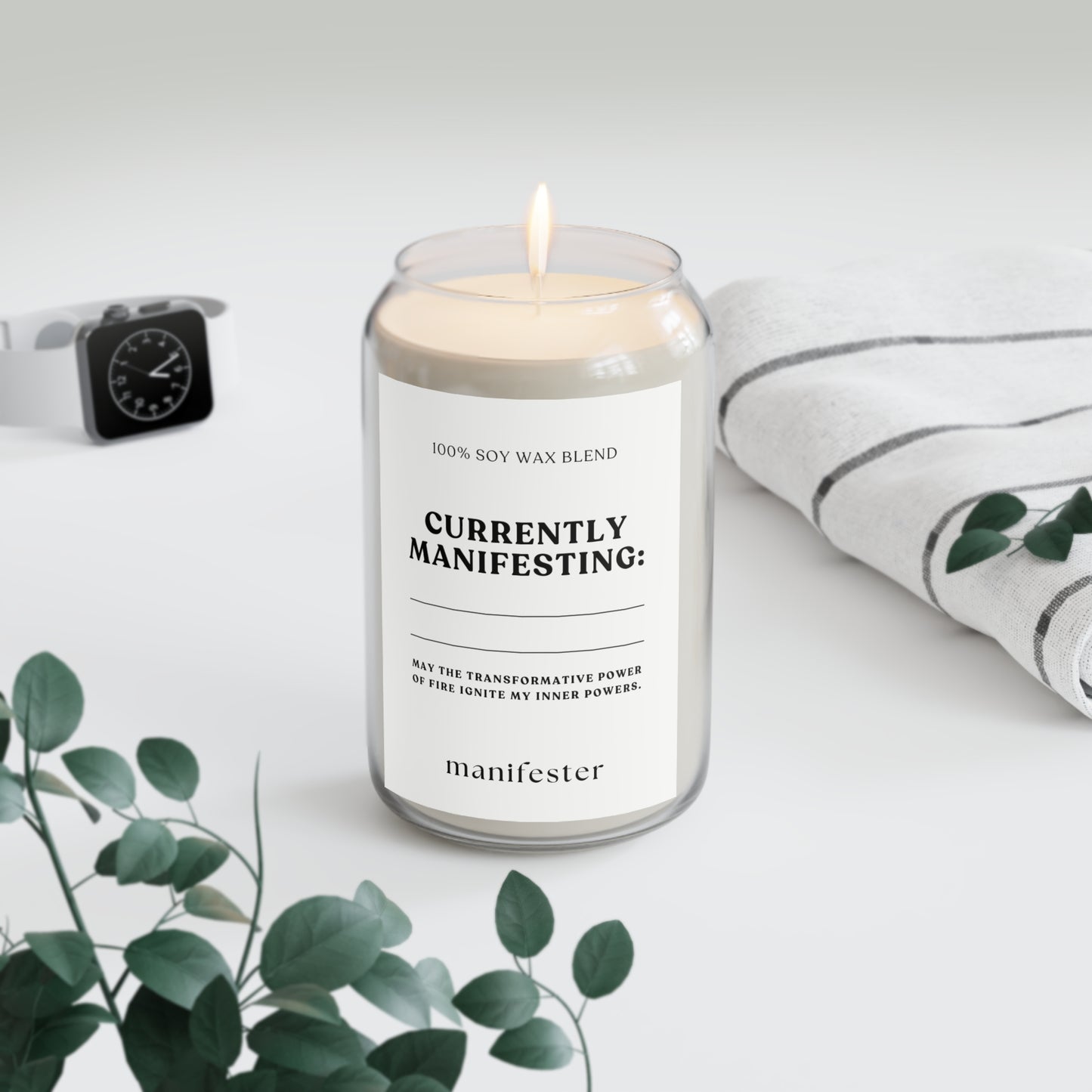 CURRENTLY MANIFESTING Fill-In-The-Blank Candle 16 oz